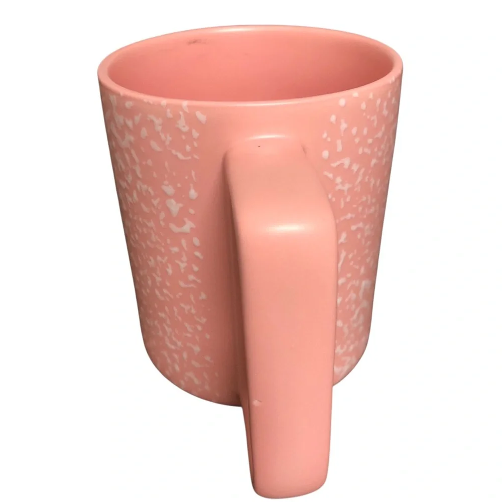 Starbucks Pink & White‎ Speckle Coffee Tea Cup Mug 12oz - Valentine’s Day 2019